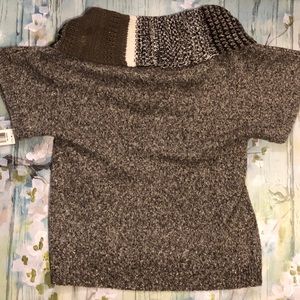 Style & Co Espresso Sweater Blouse
